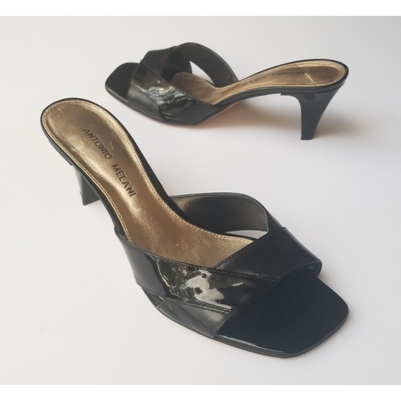 ANTONIO MELANI Shoes - Antonio Melani Black Slip On Dainty Heels Size 8